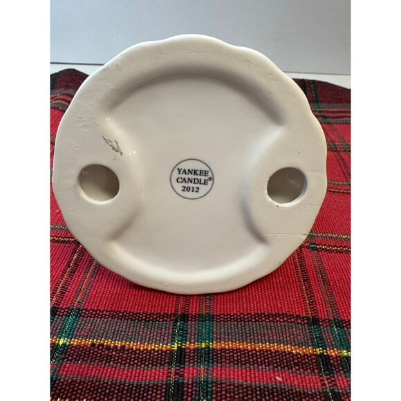 Yankee Candle / candle holder / Porcelain / Christmas Tree / white / vintage - Picture 3 of 6